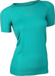 Koszulka damska Brubeck Athletic lazurowa zieleń SS11080 M. Niebieskie t-shirty damskie Brubeck, m, bez wzorów, bez kołnierzyka. Za 135.99 zł.
