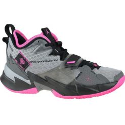 Buty do chodzenia męskie Nike Jordan Why Not ZER03. Szare buty sportowe męskie Nike, z materiału, za kostkę, bez zapięcia, do koszykówki. Za 855.00 zł.