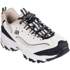 Buty sportowe damskie Skechers D Lites retro Rewind. Białe obuwie sportowe damskie Skechers, bez wzorów, z syntetyku, na fitness i siłownię. Za 490.00 zł.