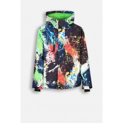 Kurtka narciarska dziecięca snowboard ThermoTEX Lemon Explore ZL4. Brązowe buty zimowe chłopięce LEMON explore, na zimę, bez wzorów, z poliesteru, sportowe, z kapturem. Za 379.90 zł.