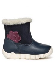 Geox Kozaki B Iupidoo Girl B4658B 0BCBL CF4F8 Granatowy. Niebieskie buty zimowe dziewczęce Geox, bez wzorów, ze skóry, bez zapięcia. Za 259.99 zł.