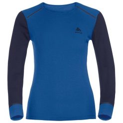 Odlo Koszulka damska Shirt L/s Crew Neck Warm niebieska r. S (152021). Bluzki damskie marki Odlo. Za 128.74 zł.