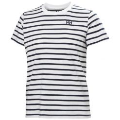 Koszulka damska Helly Hansen Cora Graphic 2.0. Białe t-shirty damskie Helly Hansen, xs, bez wzorów, z bawełny, bez kołnierzyka. Za 239.00 zł.