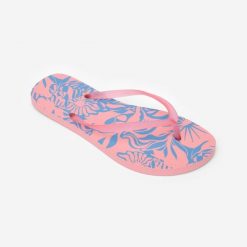 Japonki damskie Decathlon 120 Pinksun. Czerwone klapki damskie Decathlon, bez wzorów, sportowe, bez obcasa. Za 24.99 zł.