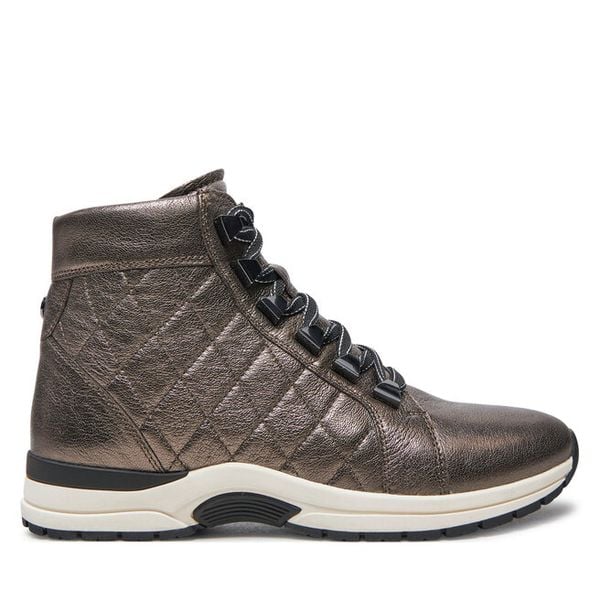 Trzewiki Caprice. Brązowe botki damskie Caprice, bez obcasa, na płaskiej podeszwie, bez zapięcia. Za 529.99 zł.