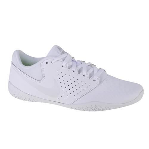Buty do chodzenia damskie Nike Cheer Sideline IV. Białe obuwie sportowe damskie Nike, bez wzorów, z materiału, trekkingowe. Za 349.99 zł.