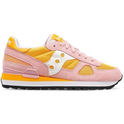 Buty damskie Saucony Shadow Original. Brązowe obuwie sportowe damskie Saucony, bez wzorów, z materiału, trekkingowe. Za 537.60 zł.