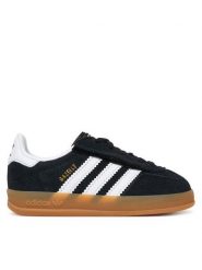 Adidas Sneakersy Gazelle Indoor Comfort Closure Elastic Lace IH9131 Czarny. Czarne buty sportowe dziewczęce Adidas, bez wzorów, ze skóry, bez zapięcia. Za 279.99 zł.