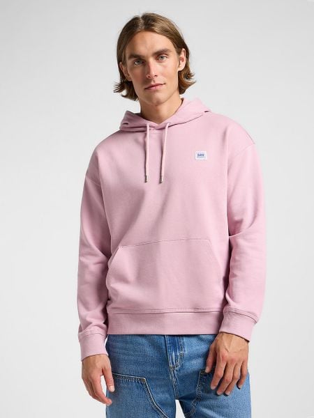 MESKA BLUZA LEE WW HOODIE SOFT MAUVE 112364139. Fioletowe bluzy męskie Lee, m, bez wzorów, bez kaptura. Za 159.99 zł.