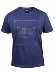 Koszulka Męska Everlast T-Shirt Sportowa Bawełniana. Niebieskie koszulki sportowe męskie Everlast, l, bez wzorów, z bawełny, bez kołnierzyka, bez ramiączek. Za 79.00 zł.