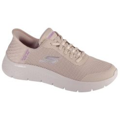 Damskie GO WALK FLEX GRAND ENTRY Slip-On Biały. Białe obuwie sportowe damskie Skechers, bez wzorów, z materiału, trekkingowe, Skechers Sport. Za 349.99 zł.