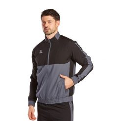 Kurtka prezentacyjna Erima Six Wings. Czarne kurtki sportowe męskie Erima, m, bez wzorów, do piłki ręcznej. W wyprzedaży za 242.00 zł.