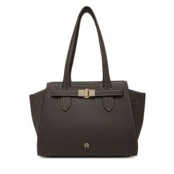 Torebka Aigner. Brązowe torebki do ręki damskie Aigner, bez wzorów, klasyczne, bez dodatków. Za 3,159.00 zł.