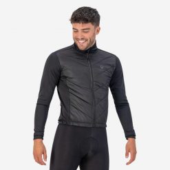 Kurtka zimowa męska Rogelli Wadded 2.0. Czarne kurtki sportowe męskie Rogelli, na zimę, m, bez wzorów, z softshellu, rowerowe. Za 410.00 zł.