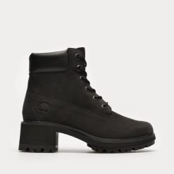 TIMBERLAND Kinsley 6 In Waterproof Boot Botki damskie. Czarne botki damskie Timberland, z gumy, eleganckie, bez obcasa, bez zapięcia. W wyprzedaży za 615.99 zł.
