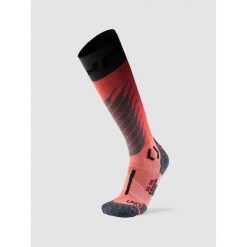 Ski One Merino Socks. Czerwone skarpety damskie UYN, bez wzorów, z wełny. Za 169.99 zł.