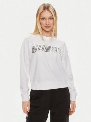 Guess Bluza Skylar V4GQ07 K8802 Biały Relaxed Fit. Białe bluzy damskie Guess, m, z aplikacjami, z syntetyku, bez kaptura. Za 269.99 zł.