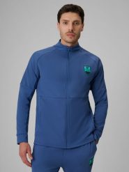 4F Bluza piłkarska regular szybkoschnąca męska - denim XXL. Bluzy sportowe męskie 4f, m, bez wzorów, z denimu, bez kaptura, na fitness i siłownię. Za 199.99 zł.