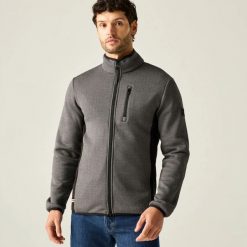 Męska bluza polarowa Brayleigh z zamkiem błyskawicznym. Czarne bluzy męskie Regatta, m, bez wzorów, z materiału, bez kaptura. Za 315.00 zł.