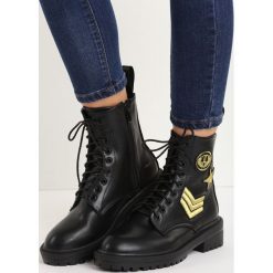 Czarne Botki Military Service. Botki damskie marki R.Polański. Za 64.99 zł.