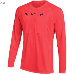 Nike Koszulka męska Dri-FIT Referee III longsleeve koralowa HV8326 635 L. Pomarańczowe bluzki z długim rękawem męskie Nike, l, bez wzorów, bez kołnierzyka. Za 226.39 zł.