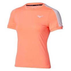 T-shirt damski Mizuno Wos. Czerwone t-shirty damskie Mizuno, l, bez wzorów, z materiału, eleganckie, bez kołnierzyka. Za 218.70 zł.