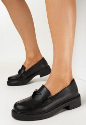 Czarne Mokasyny ze Skórzaną Wkładką Nerneslan. Czarne mokasyny damskie Born2be, z jeansu, eleganckie. Za 169.99 zł.