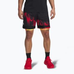 Spodenki koszykarskie męskie Uder Armour Curry Statement I. Czarne krótkie spodenki sportowe męskie Under Armour, m, bez wzorów, do koszykówki. Za 279.99 zł.