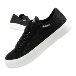 Buty Lee Cooper LCW-25-31-3421L czarne. Czarne obuwie sportowe damskie bez wzorów, z gumy, tenisowe. Za 168.06 zł.