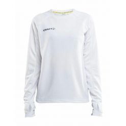 Koszulka sportowa damska Craft Evolve Crew Neck. Białe koszulki sportowe damskie Craft, l, bez wzorów, z materiału, bez kołnierzyka, bez ramiączek, na fitness i siłownię. Za 225.00 zł.