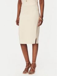 Rinascimento Spódnica ołówkowa CFC0127985003 Beżowy Slim Fit. Brązowe spódnice damskie Rinascimento, s, bez wzorów, z syntetyku, ołówkowe. Za 379.99 zł.