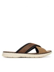 Bugatti Klapki 315-A32861469 Beżowy ciemny. Brązowe klapki męskie Bugatti, ze skóry. Za 169.99 zł.