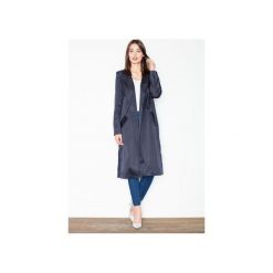 Płaszcz M427 Granat. Niebieskie płaszcze damskie Figl, m, bez wzorów, eleganckie, bez kaptura. Za 199.00 zł.