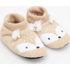 Kapcie - Brązowy. Brązowe kapcie damskie Reserved. Za 39.99 zł.