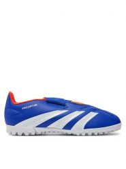 Adidas Buty do piłki nożnej Predator Club Vel Tf J IF6427 Granatowy. Niebieskie buty sportowe chłopięce Adidas, bez wzorów, ze skóry, bez zapięcia, do piłki nożnej. Za 149.99 zł.