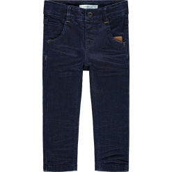 Dżinsy "Theo" - Slim fit - w kolorze granatowym. Niebieskie jeansy dla chłopców Name it Kids. W wyprzedaży za 72.95 zł.