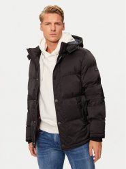 Guess Kurtka puchowa M4BL21 WGJ42 Czarny Regular Fit. Czarne kurtki męskie Guess, m, z aplikacjami, z puchu, bez kaptura. Za 477.00 zł.