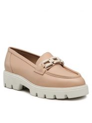 Badura Loafersy TROPEA-E23-28188PE Różowy. Czerwone mokasyny damskie Badura, ze skóry. Za 299.99 zł.