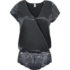 Body Premium z satynowym połyskiem bonprix czarny. Body damskie marki bonprix. Za 79.99 zł.