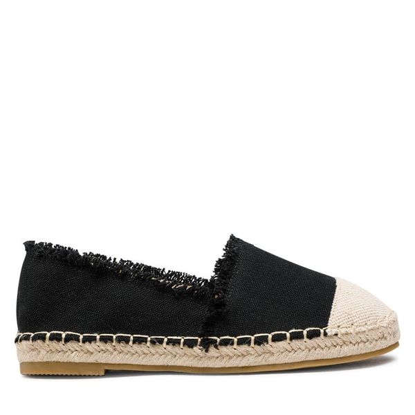 Espadryle DeeZee. Czarne espadryle damskie DeeZee, bez wzorów, bez obcasa, bez zapięcia. Za 89.99 zł.