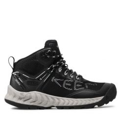 Trekkingi Keen. Czarne obuwie sportowe damskie Keen, bez wzorów, trekkingowe. Za 539.99 zł.