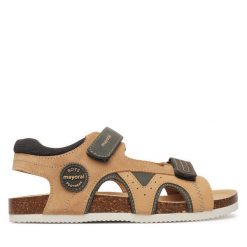 Sandały Mayoral. Brązowe sandały chłopięce Mayoral, bez zapięcia. Za 209.99 zł.