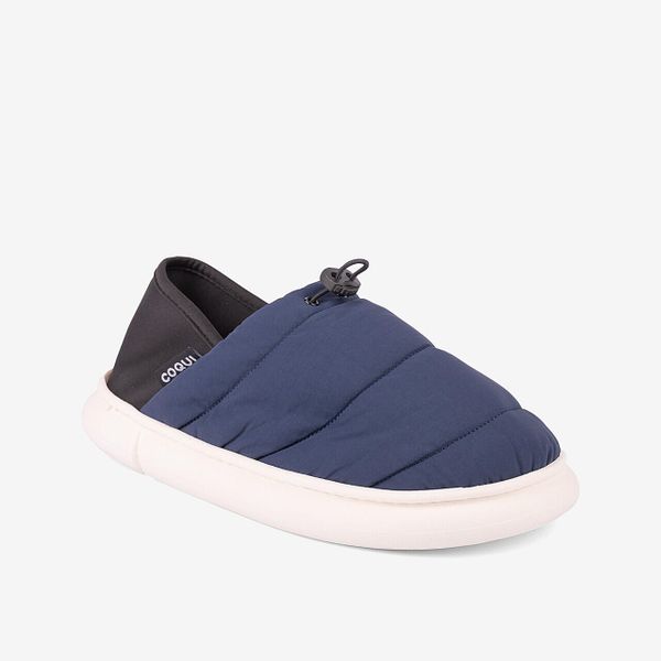 Kapcie damskie Coqui 38/39, niebieskie, z przeszyciem. Niebieskie kapcie damskie Coqui, bez wzorów. Za 130.99 zł.
