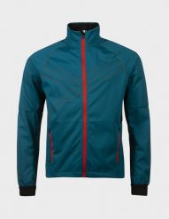 Kurtka do narciarstwa biegowego męska Halti Falun Softshell XCT. Niebieskie kurtki męskie Halti, m, bez wzorów, z elastanu, bez kaptura, narciarskie. Za 844.99 zł.