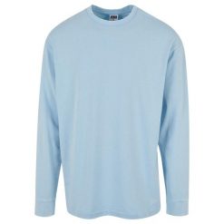 Koszulka z długim rękawem z efektem acid wash Urban Classics Heavy Boxy. Niebieskie bluzki z długim rękawem męskie Urban Classics, m, bez wzorów, bez kołnierzyka. Za 191.00 zł.