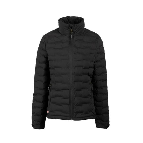 Kurtka Primaloft damska Solace1. Czarne kurtki damskie Bergson, na jesień, l, bez wzorów, z puchu, bez kaptura. Za 383.00 zł.