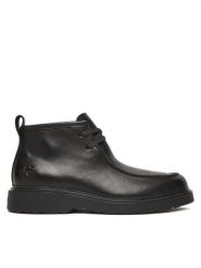 Calvin Klein Trzewiki Combat Apron Mid Boot Lth YM0YM01445 Czarny. Czarne botki męskie Calvin Klein, bez wzorów, ze skóry, bez zapięcia. Za 699.99 zł.