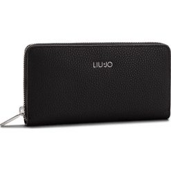 Duży Portfel Damski LIU JO - Xl Zip Around Isola N68174 E0033 Nero 22222. Czarne portfele damskie Liu Jo, ze skóry ekologicznej. Za 299.00 zł.