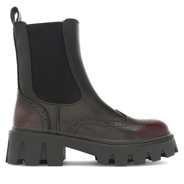 Botki Jenny Fairy. Czarne botki damskie Jenny Fairy, bez obcasa, na słupku, bez zapięcia. Za 135.99 zł.