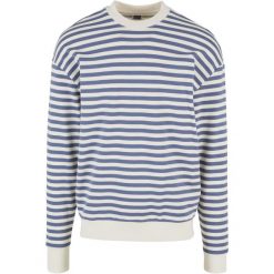 Bluza z okrągłym dekoltem w paski Urban Classics. Białe bluzy męskie Urban Classics, m, bez wzorów, z bawełny, bez kaptura. Za 198.50 zł.